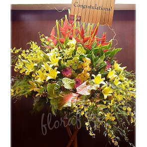 OP7  BIG Flower Basket with Stand OP7  BIG Flower Basket with Stand